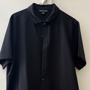Michael Kors Men's Dark Button-Down Shirt
